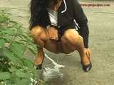 016110 With Her High Heels Eve Struggles To Climb Over The Wall 5