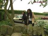 016110 With Her High Heels Eve Struggles To Climb Over The Wall 9