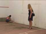 Cindy Ferro Pees In The Squash Court 9