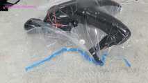 Xiaoyu in Black Zentai and Vacuum Bag 10