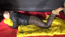 Get an archive Video with Sandra enjoying her shiny nylon Downwear 8