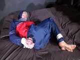 Watch Sonja beeing bound and gagged in shiny nylon Rainwear 7