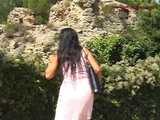 016131 Eve Takes A Daring Standing Pee By A Ruined Wall   8