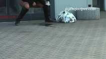 047035 Yassie Takes A Daring Pee Outside The Van Dealership 6