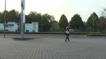 047035 Yassie Takes A Daring Pee Outside The Van Dealership 9