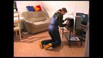 An original full length video from www.skipolis.de with shiny nylon down clothes 5