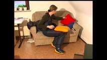 An original full length video from www.skipolis.de with shiny nylon down clothes 9