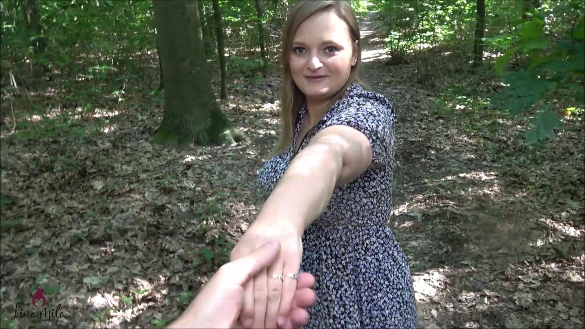 POV: Will You Come With Me? On Bareback Hiking Tour In The Forest?!