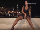 016151 Eve Takes Her Turn To Pee In Front Of The Harbour 9