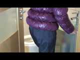Get 3 Archive Video Clips with Samantha enjoying  her shiny nylon downwear in one package from 2012-2014 5
