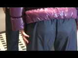 Get 3 Archive Video Clips with Samantha enjoying  her shiny nylon downwear in one package from 2012-2014 7