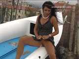016157 Eve Takes A Discrete Pee On A Beached Boat 4