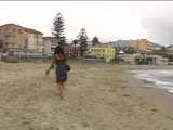 016157 Eve Takes A Discrete Pee On A Beached Boat 8