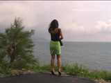 016155 Eve Takes A Windy Cliff Top Pee 4