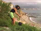 016155 Eve Takes A Windy Cliff Top Pee 5