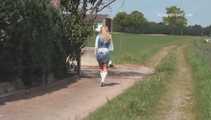 047002 Yassie Takes A Cheeky Pee In Someone's Outhouse 5