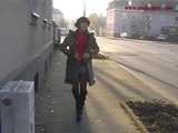 020057 Desperate Kathy Slips Away From The Crowds To Pees On A Footpath 6