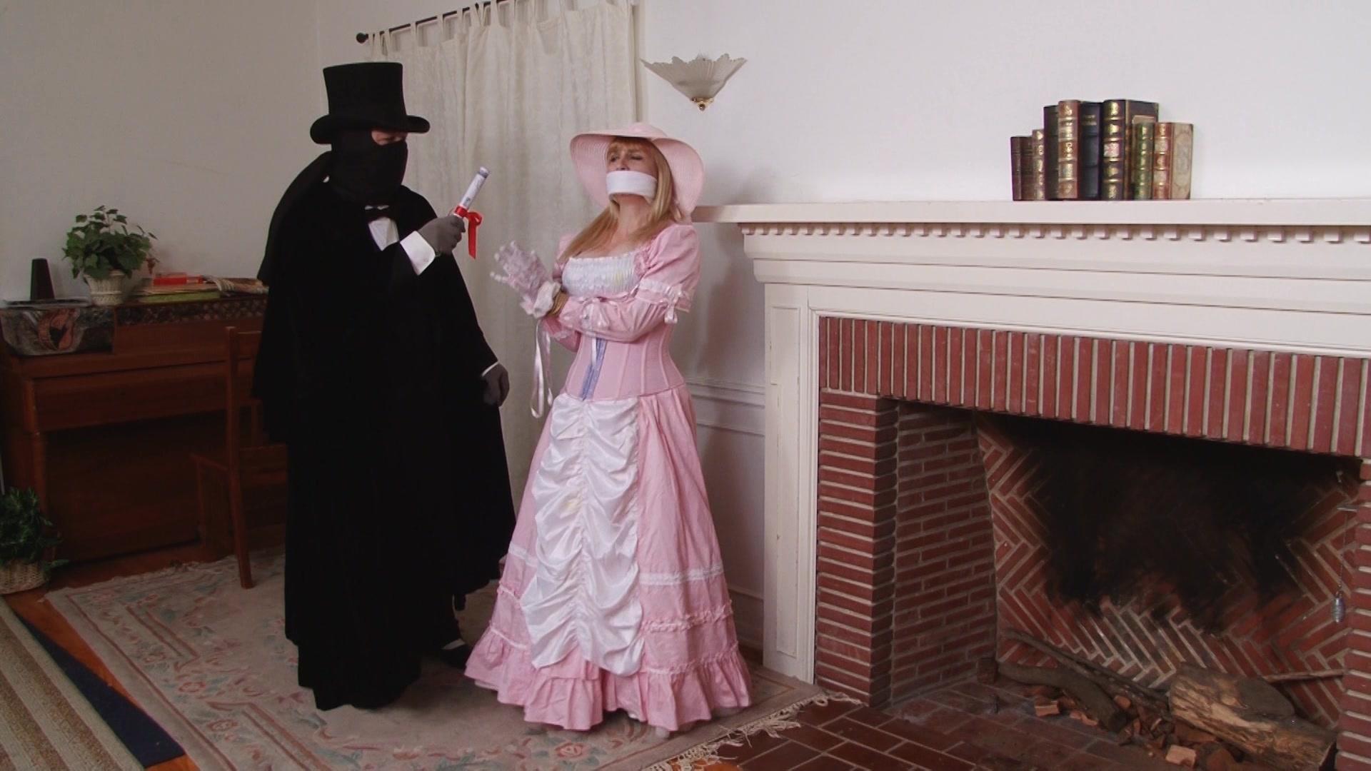 Damsel In The Fireplace Lorelei In Pink Gown With