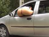 030030 Salma Pees Out Of The Car Window 5
