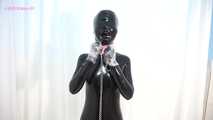 Xiaomeng First Time in Latex with Micro Perforated Hood 10