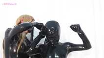 Xiaomeng First Time in Latex with Micro Perforated Hood 6