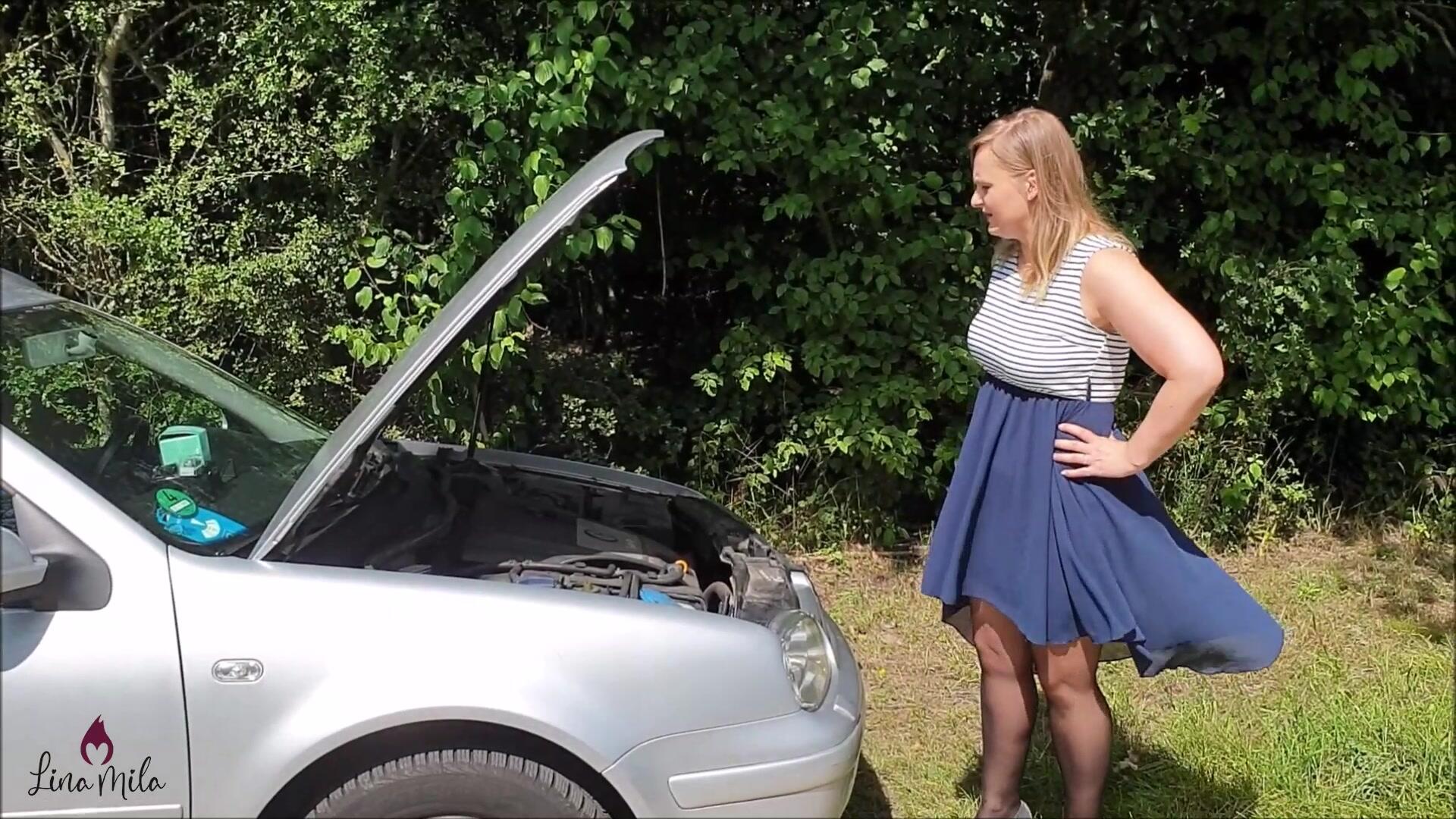 WTF!!! Used During Car Breakdown And Fucked Bare!