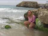 034024 Cindy Takes A Long Pee Into The Waves 7