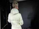 Watch Sonja trying different shiny Downjackets 7