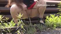 062001 Melina's Debut Pee On The Banks Of The Rhine 6