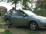 023057 Ewa Has To Take An Urgent Roadside Pee In Front Of A Parked Van 8