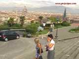 023029 Ewa Pees At The Famous Piazzale Michelangelo 7
