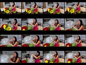 Hol 319 kathy sexy busty blow2pop transparent belbal 14inch medium
